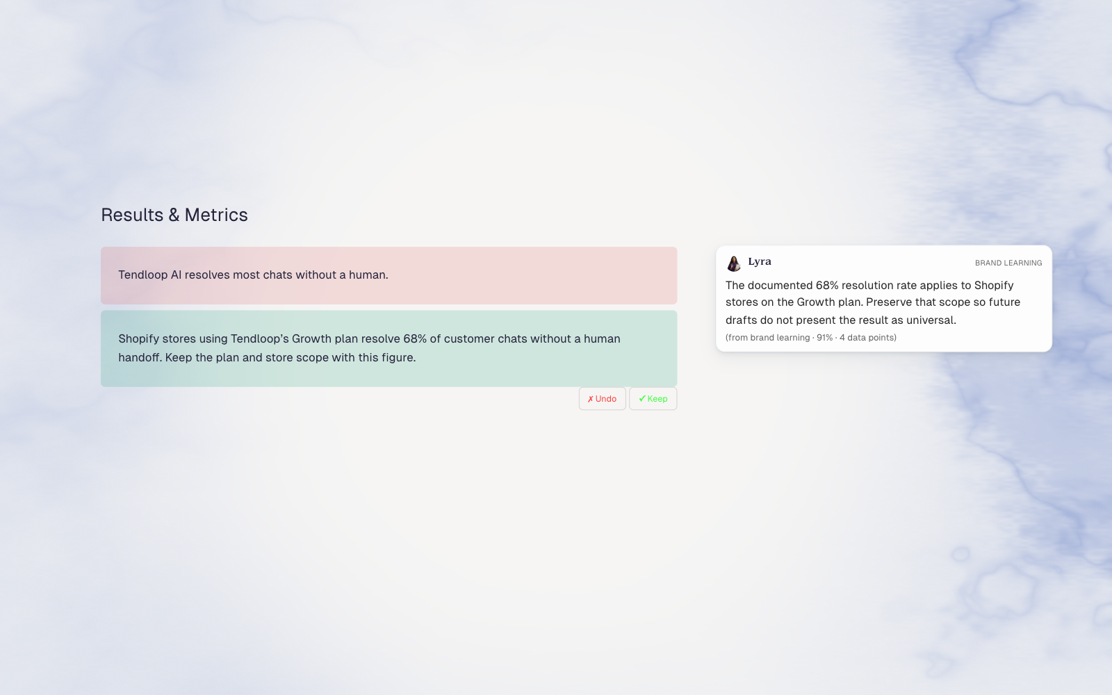 A learning proposed from an edit, ready to join the knowledge the agents work from
