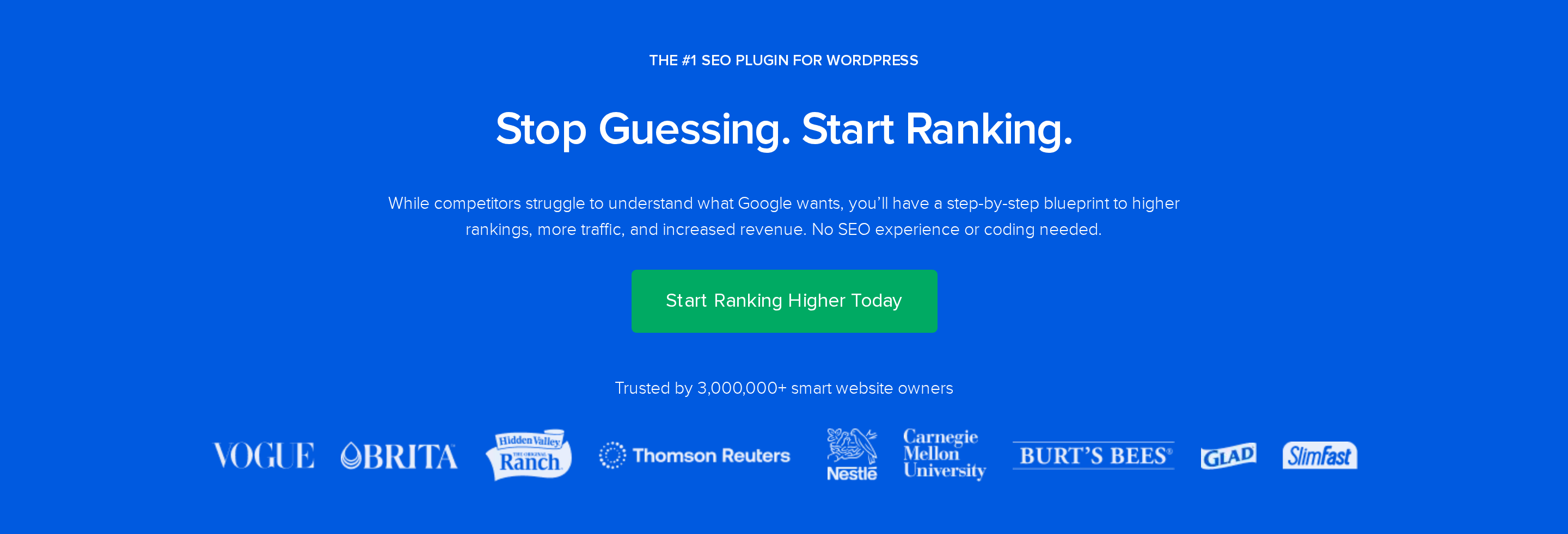 All in One SEO (AIOSEO) landing page for the WordPress plugin handling technical SEO controls All in One SEO (AIOSEO) landing page for the WordPress plugin handling technical SEO controls
