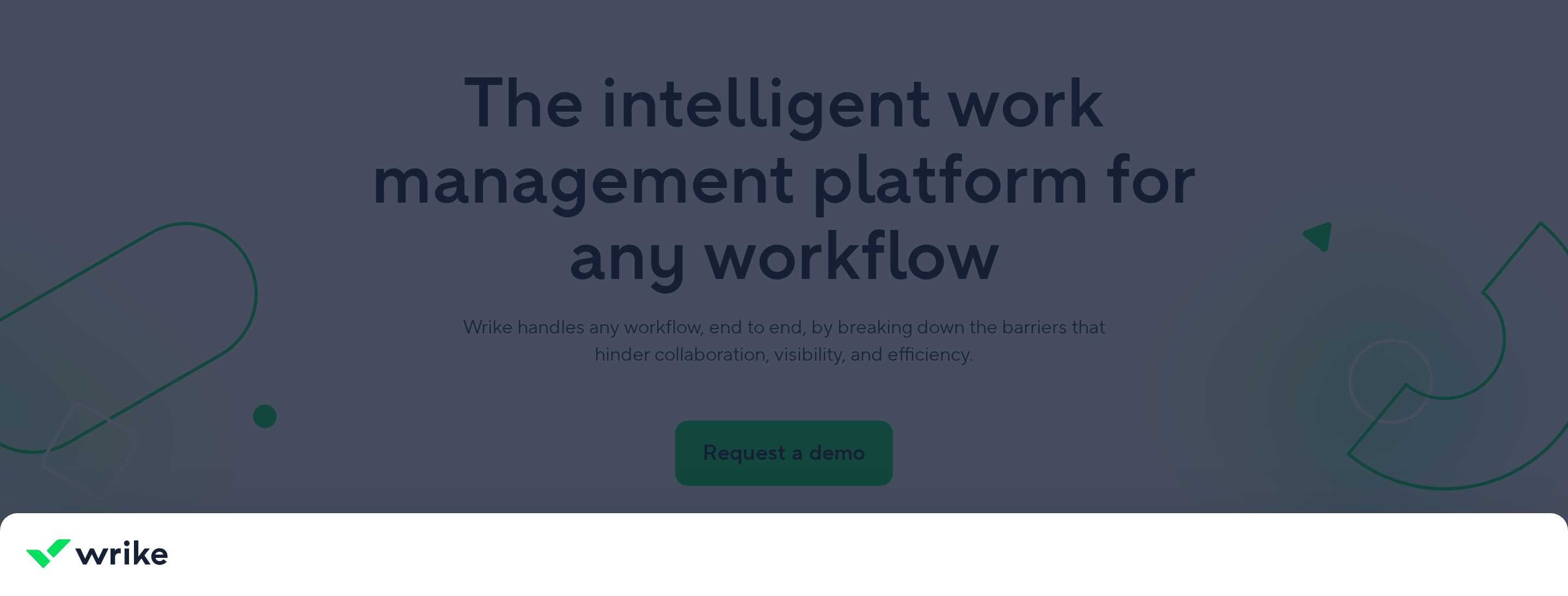 Wrike enterprise work management interface showing project workflows and planning views