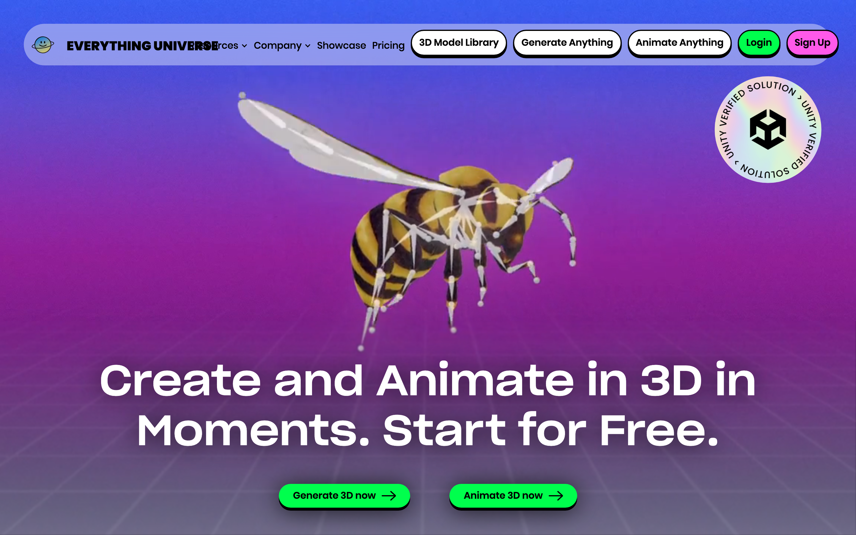 Anything landing page