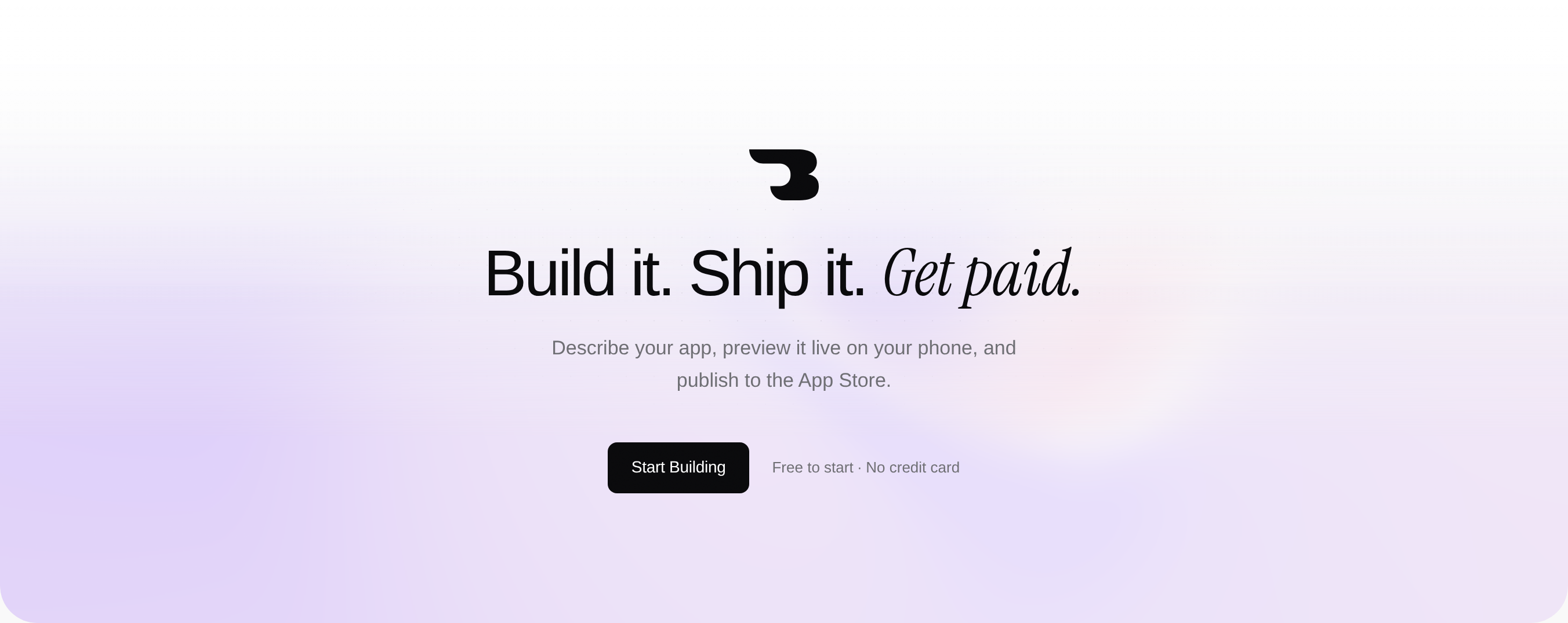Bilt AI builder for native iOS and Android apps from plain English