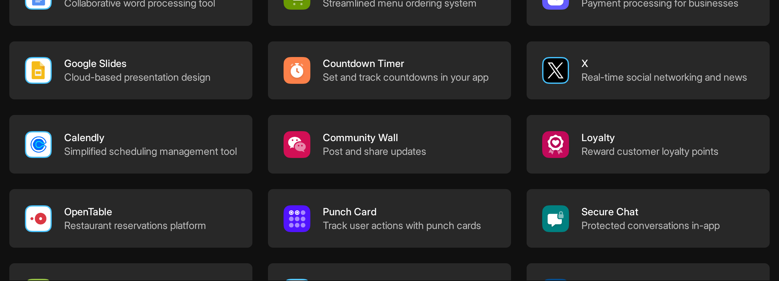 Buildfire plugin dashboard with 150+ modules for native iOS/Android/PWA app assembly