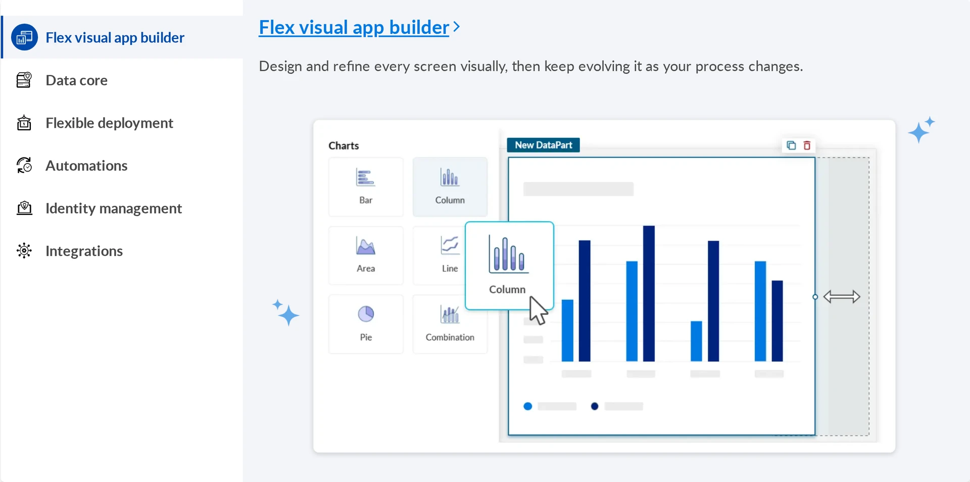 Caspio visual builder for database-backed forms and dashboards