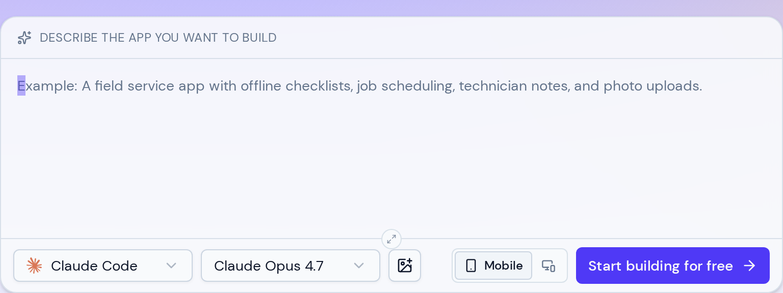 Draftbit visual React Native builder with source code export