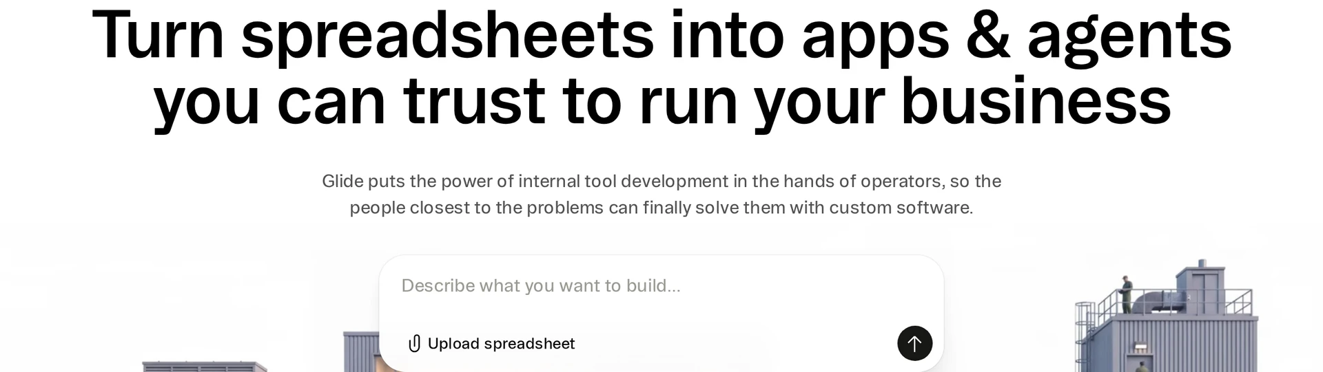 Glide prompt for turning spreadsheets into business apps