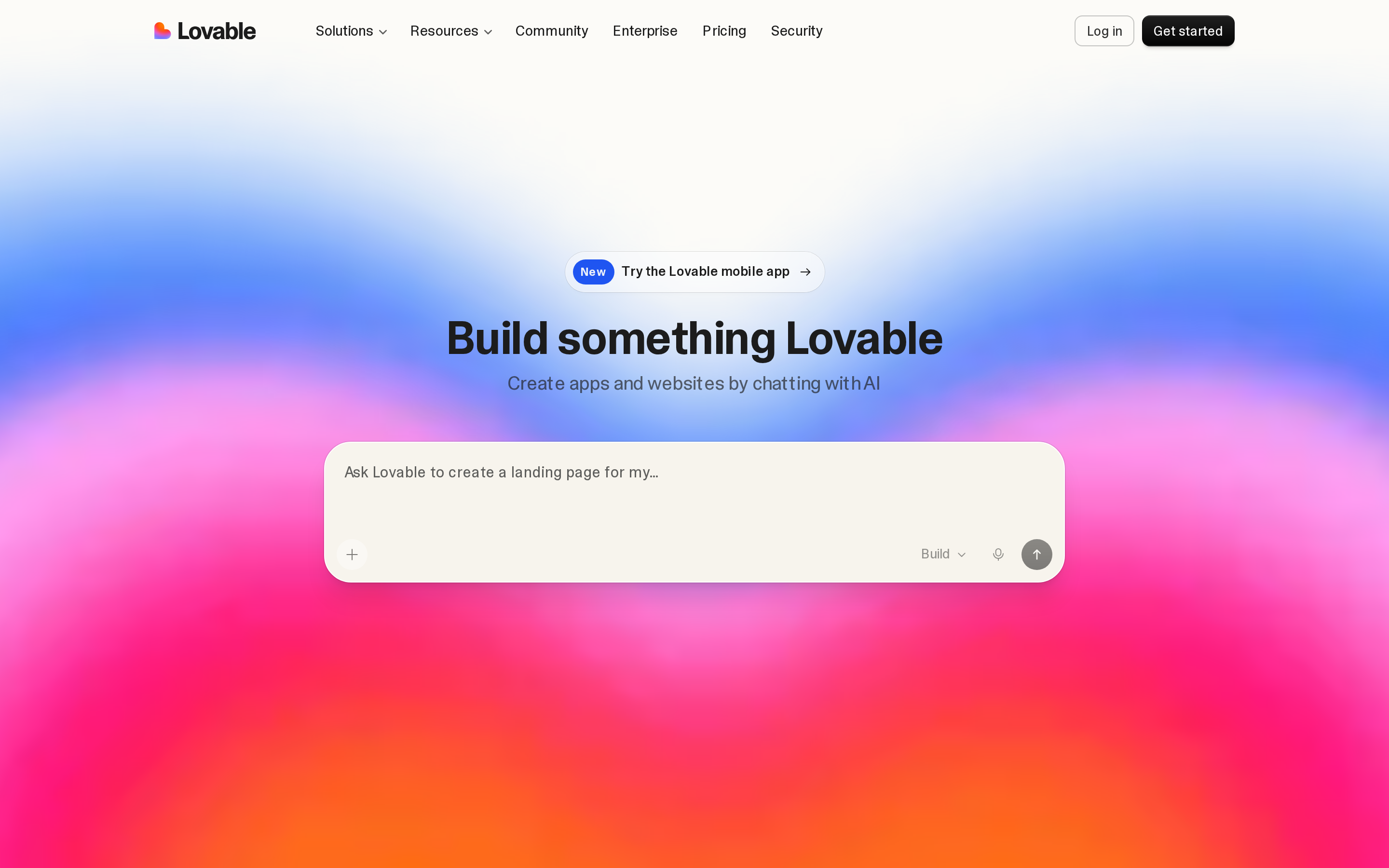 Lovable's full-stack web app builder with code editor integration