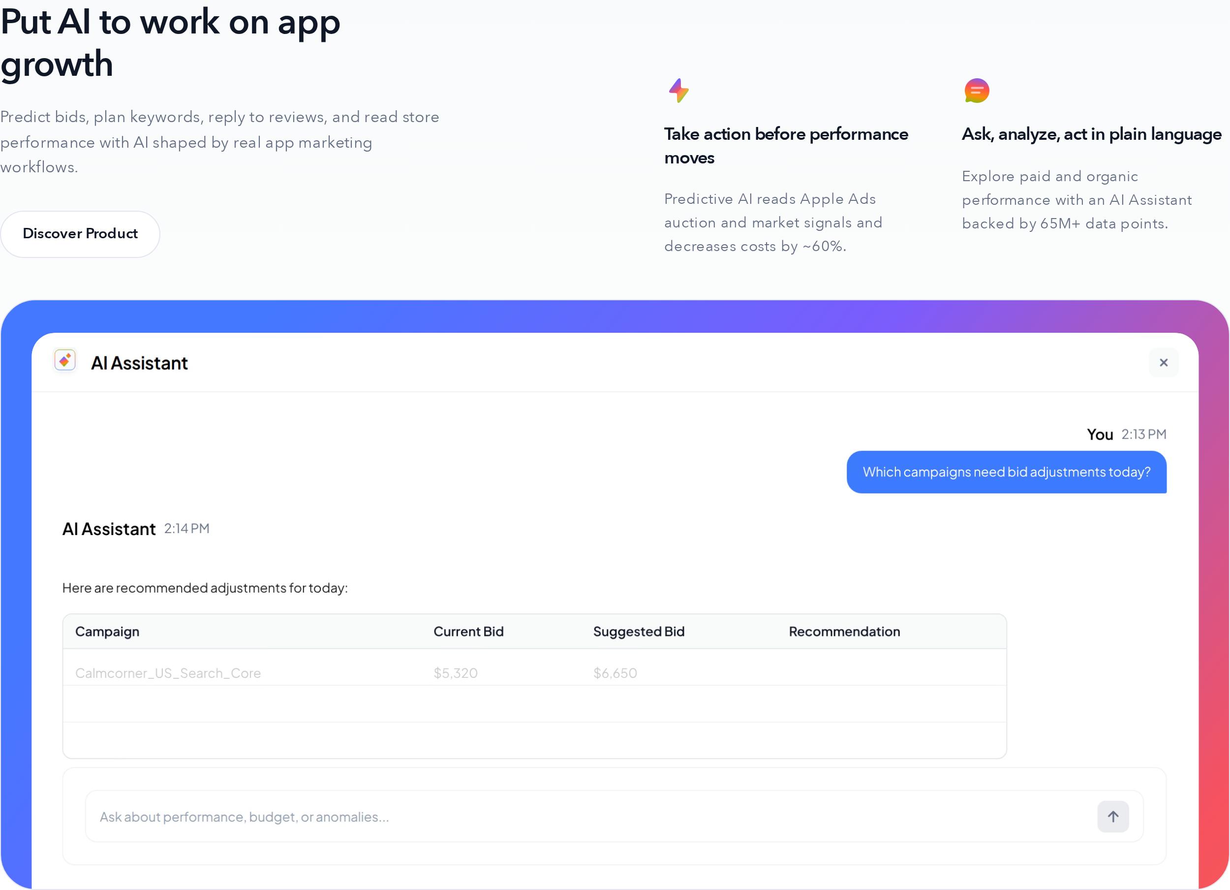 Mobile Action ASO intelligence and Apple Ads workflow platform
