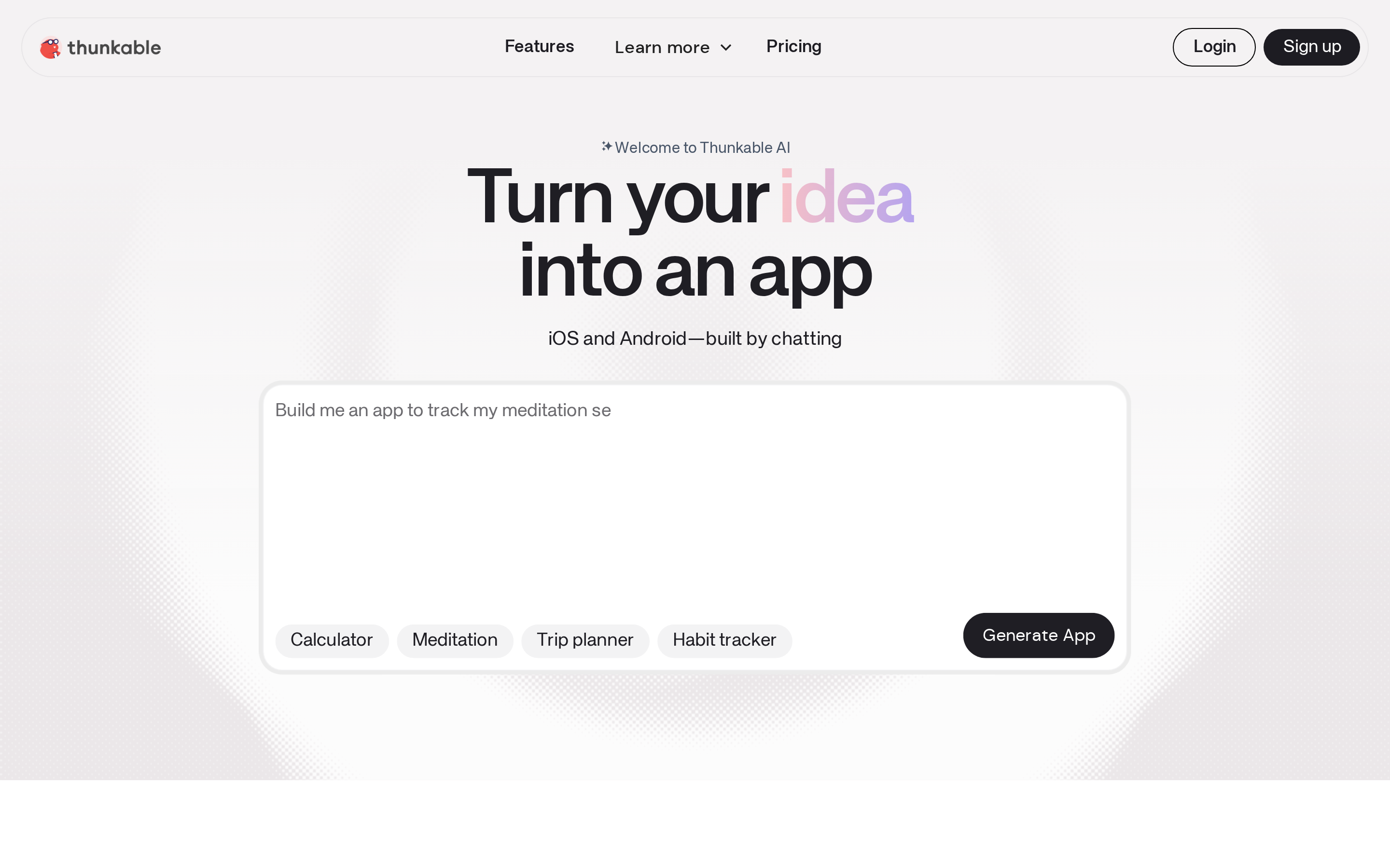 Thunkable builds iOS, Android, and web apps in a no-code visual editor